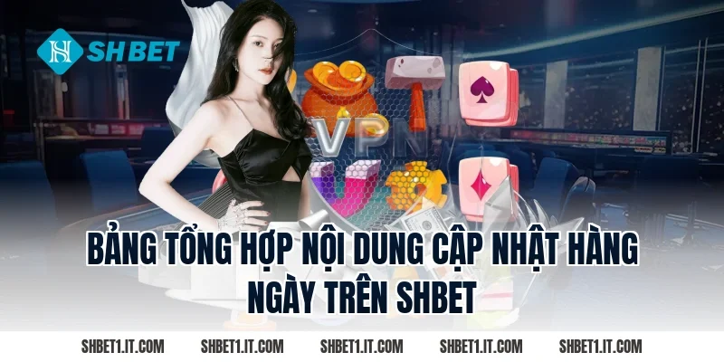 Bảng Tổng Hợp Nội Dung Cập Nhật Hàng Ngày Trên SHBET